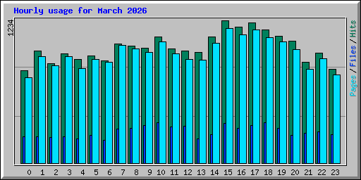 Hourly usage for March 2026